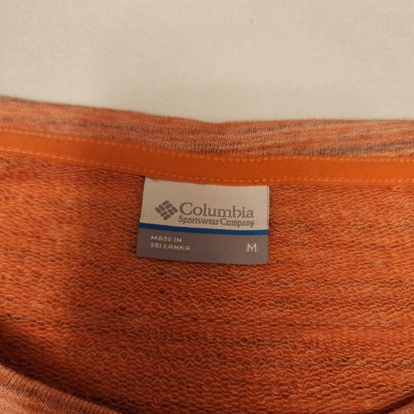 Columbia Cuffed Sleeve Peachy Pink Sweatshirt Size M - Picture 7 of 11